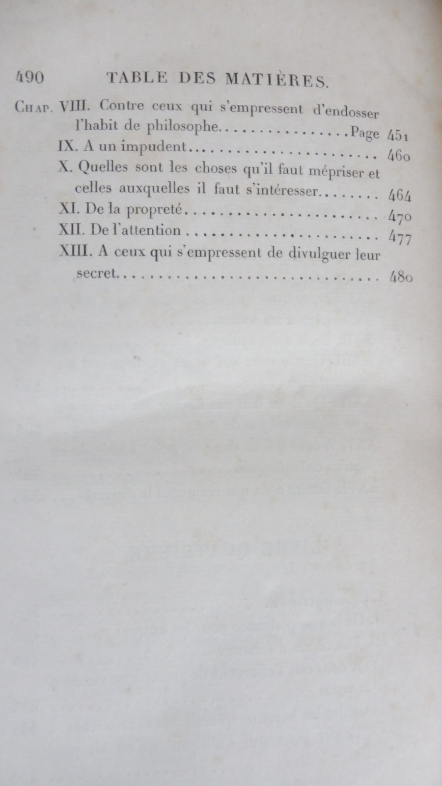 Discours philosophiques d'Epictète (A. P. Thurot trad.) 1838