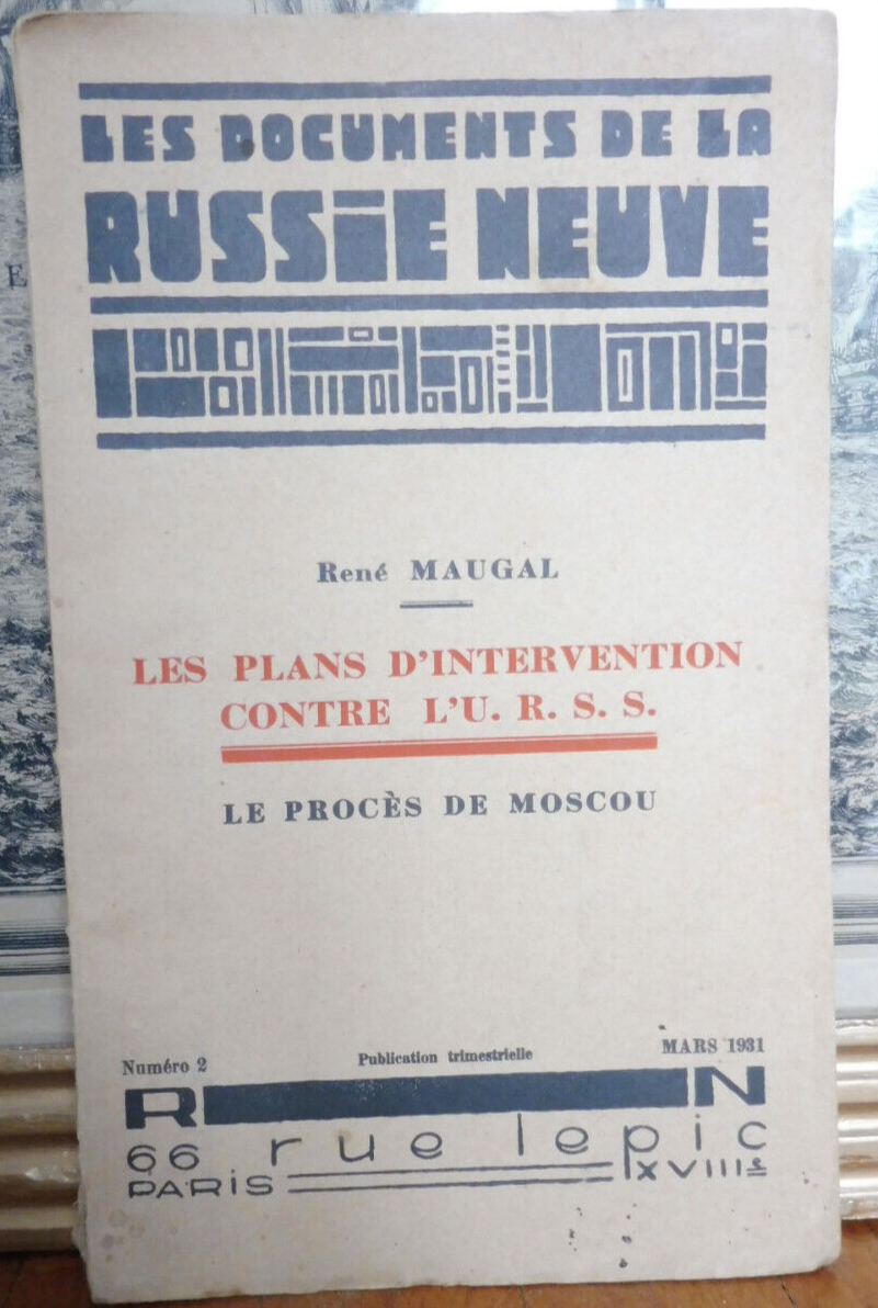 Les Documents de la Russie Neuve (René Maugal) 1931