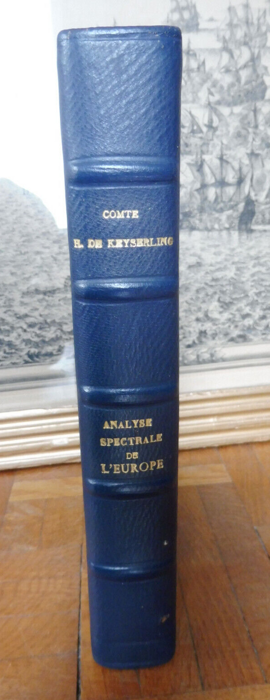 Analyse spectrale de l'Europe (Comte H. De Keyserling) 1930