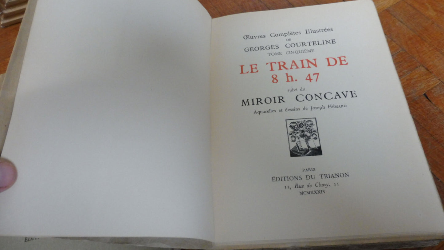 Le Train de 8h47 (Georges Courteline) 1934 VELIN illus. Hémard