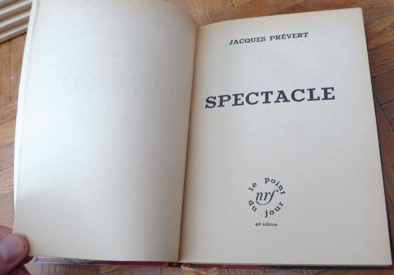 Spectacle (Jacques Prévert) 1951 EO