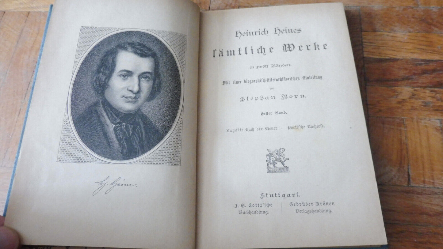 Heines fämliche Werke (Heinrich Heines) s.d. 12 vol.