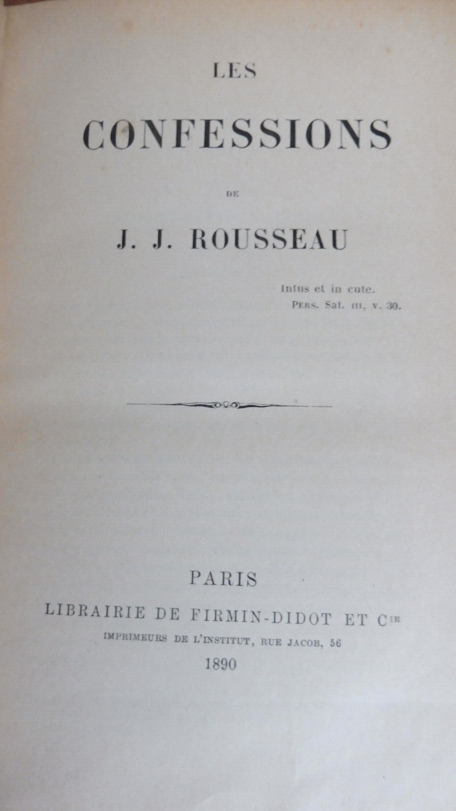Les Confessions (Rousseau) 1890