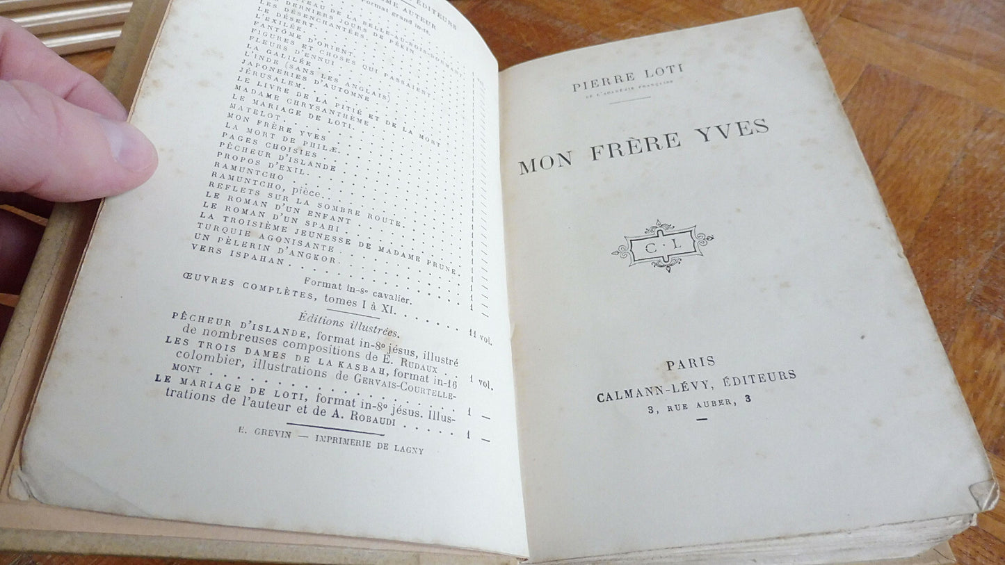Mon frère Yves (Pierre Loti) s.d.
