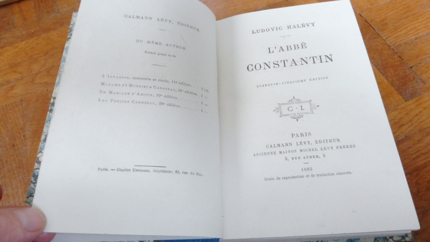 L'Abbé Constantin (Ludovic Halévy) 1882