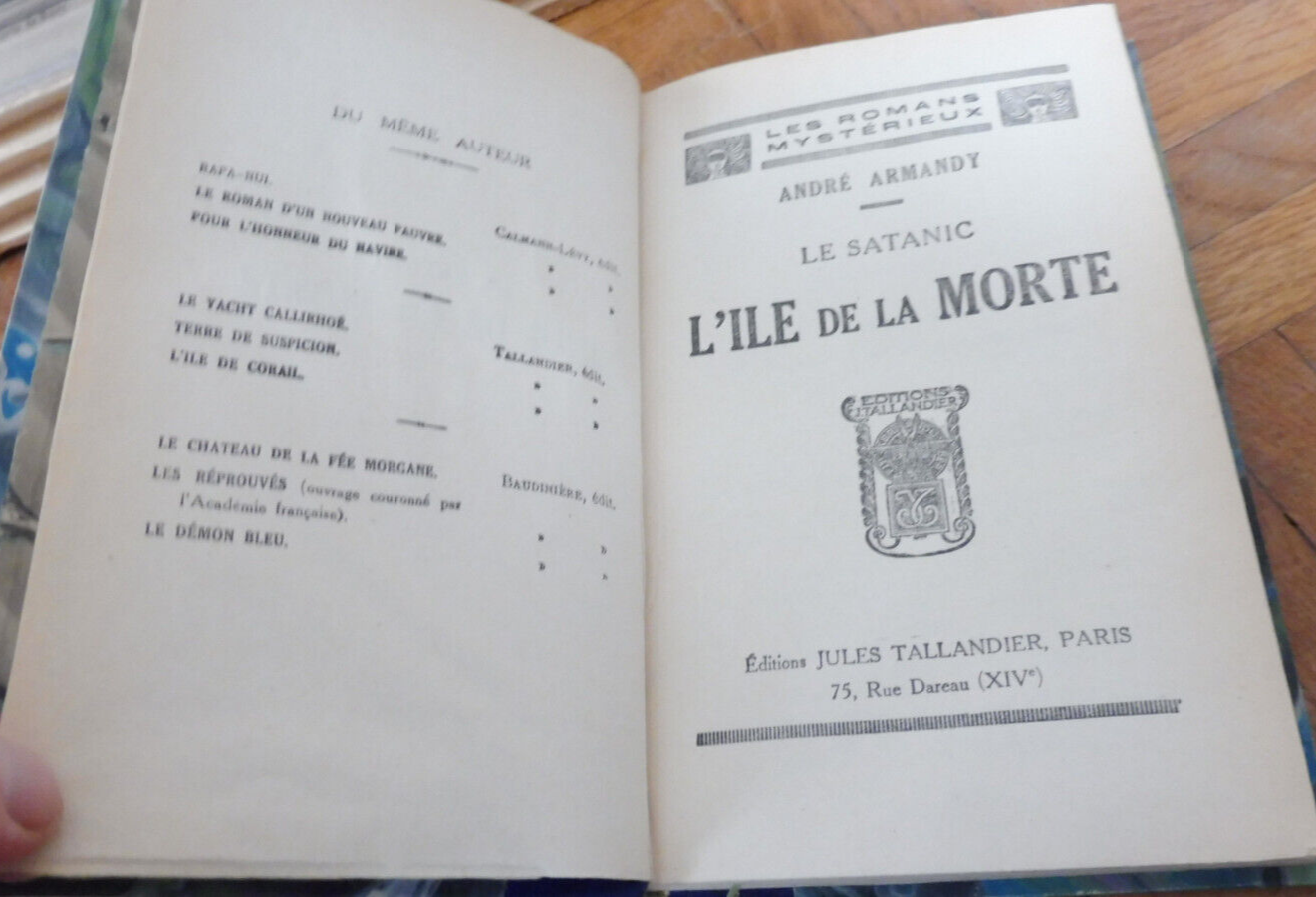 L'Île de la morte (André Armandy) 1928