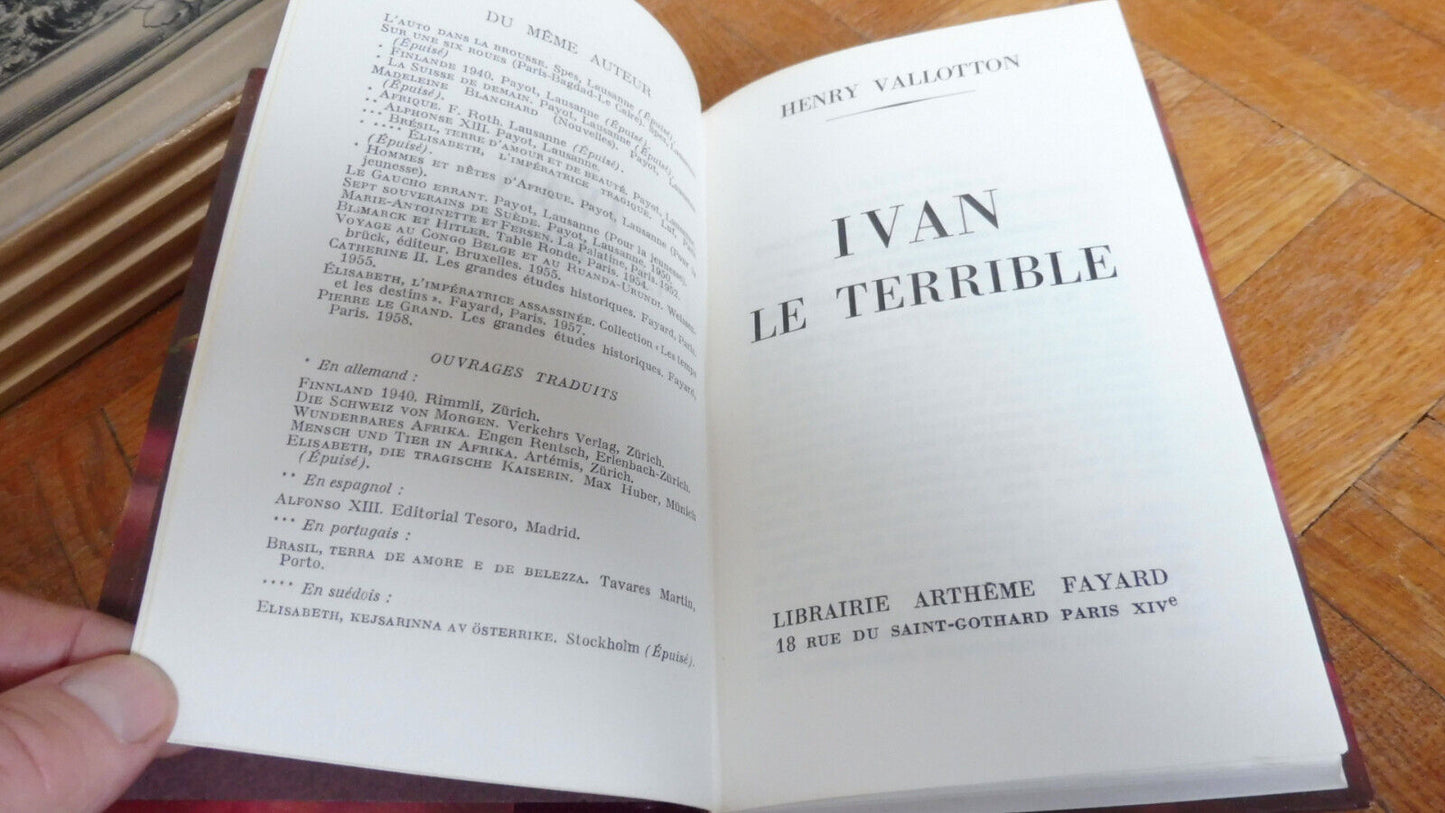 Yvan le terrible (Henry Vallotton) 1959 HISTOIRE RUSSIE