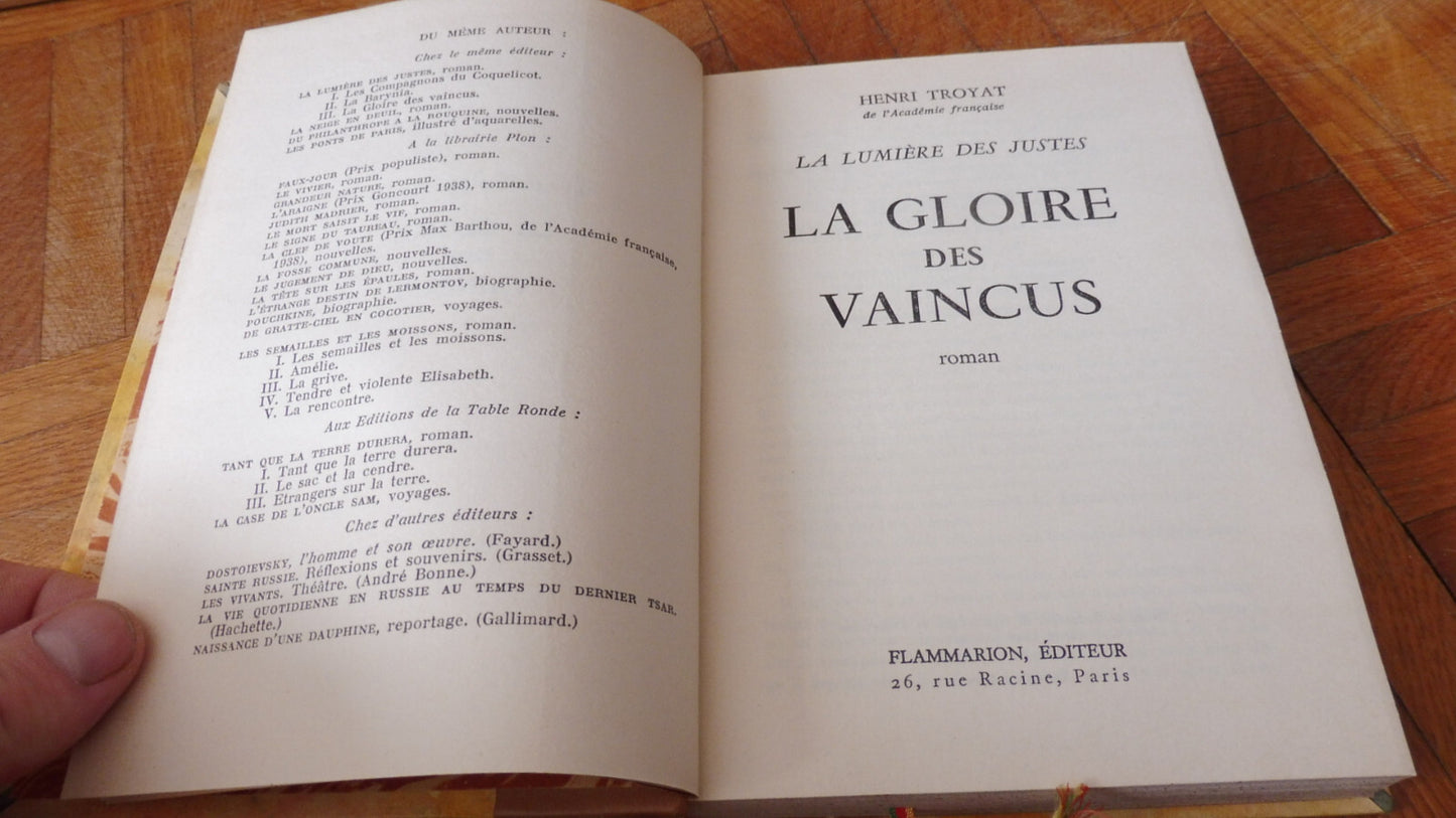 La Gloire des vaincus (Henri Troyat) 1961