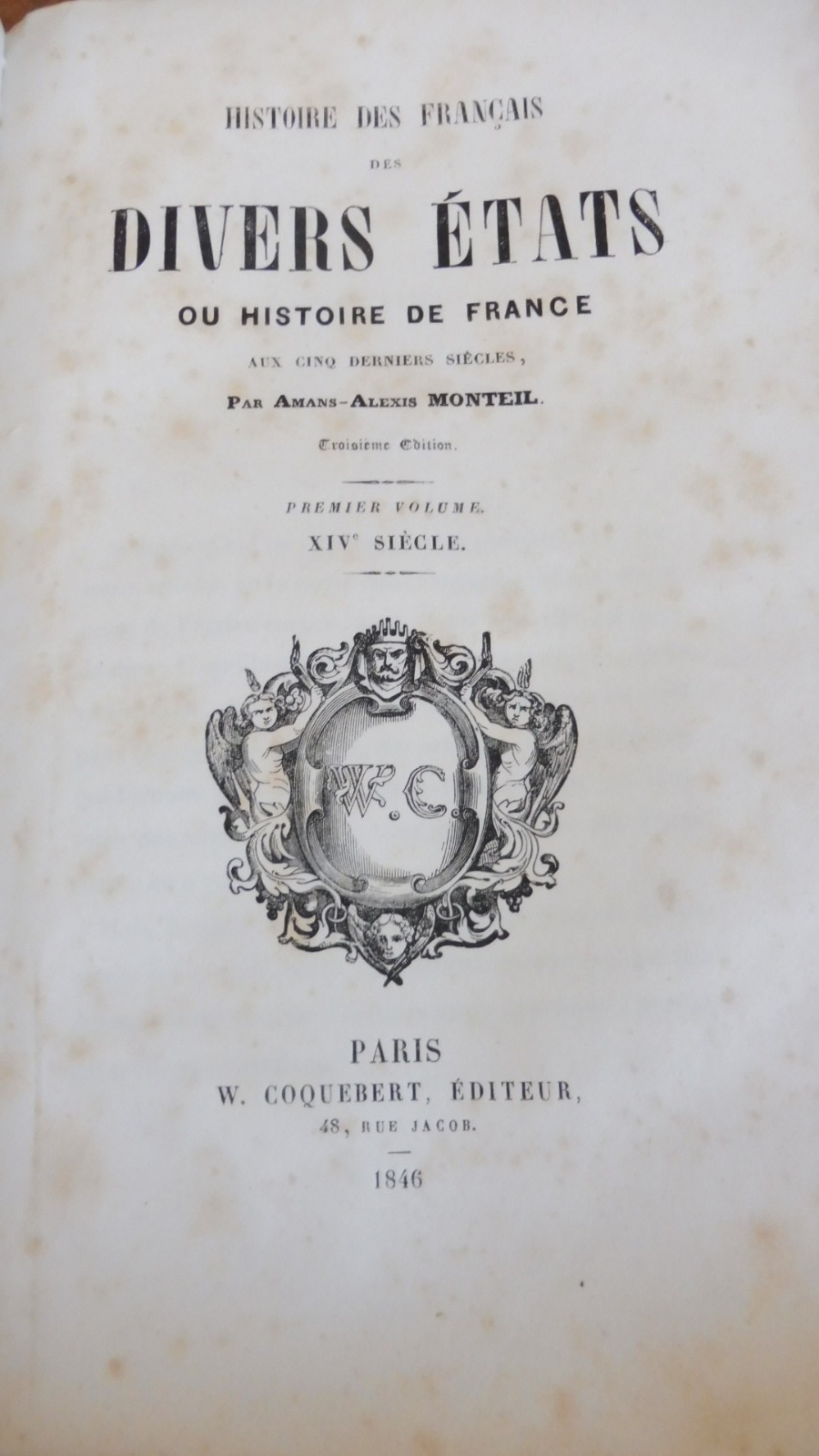 Histoire des français des divers états (Amans-Alexis Monteil) 1846 5/5