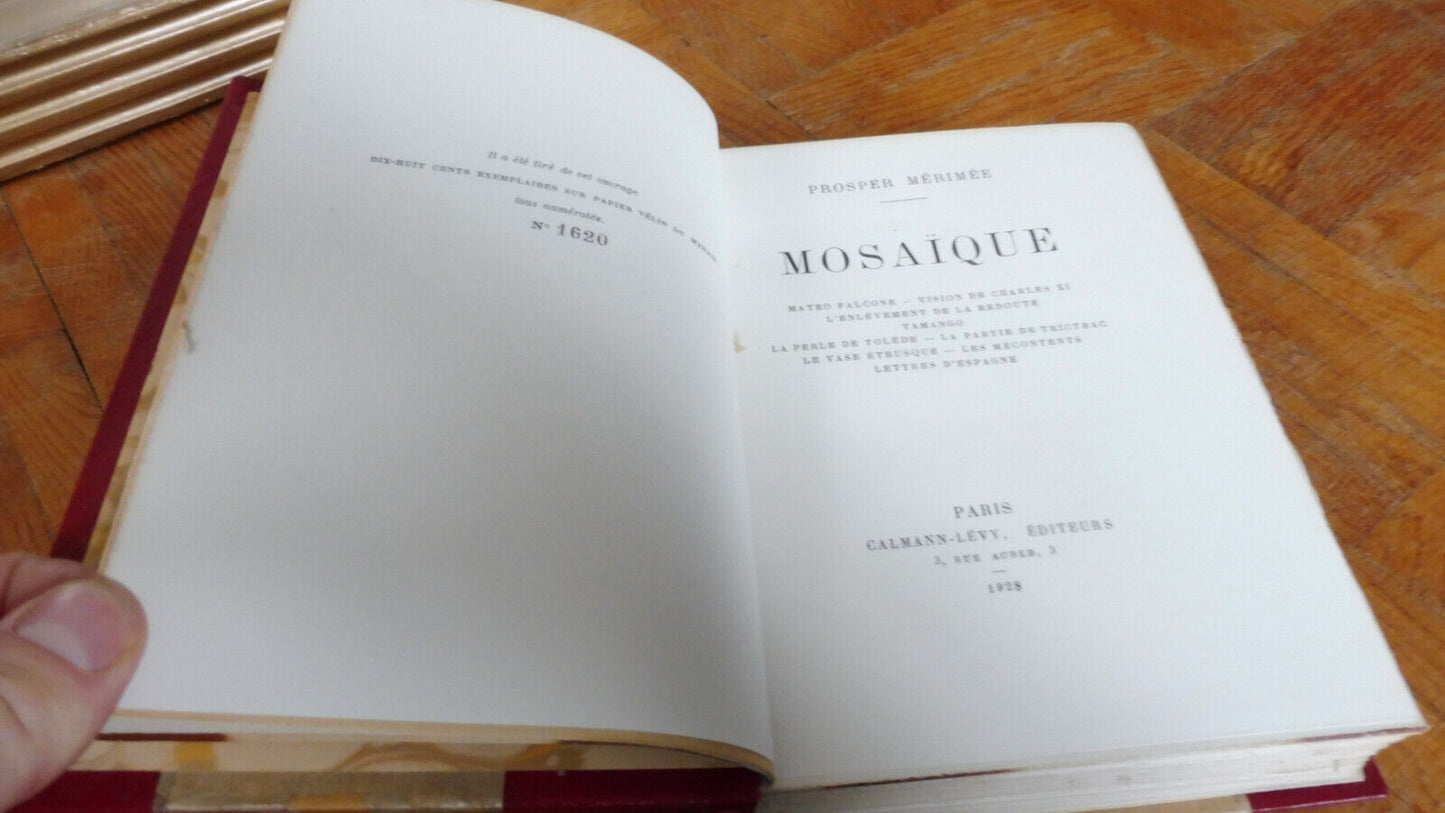 Mosaïque (Prosper Mérimée) 1928 VELIN