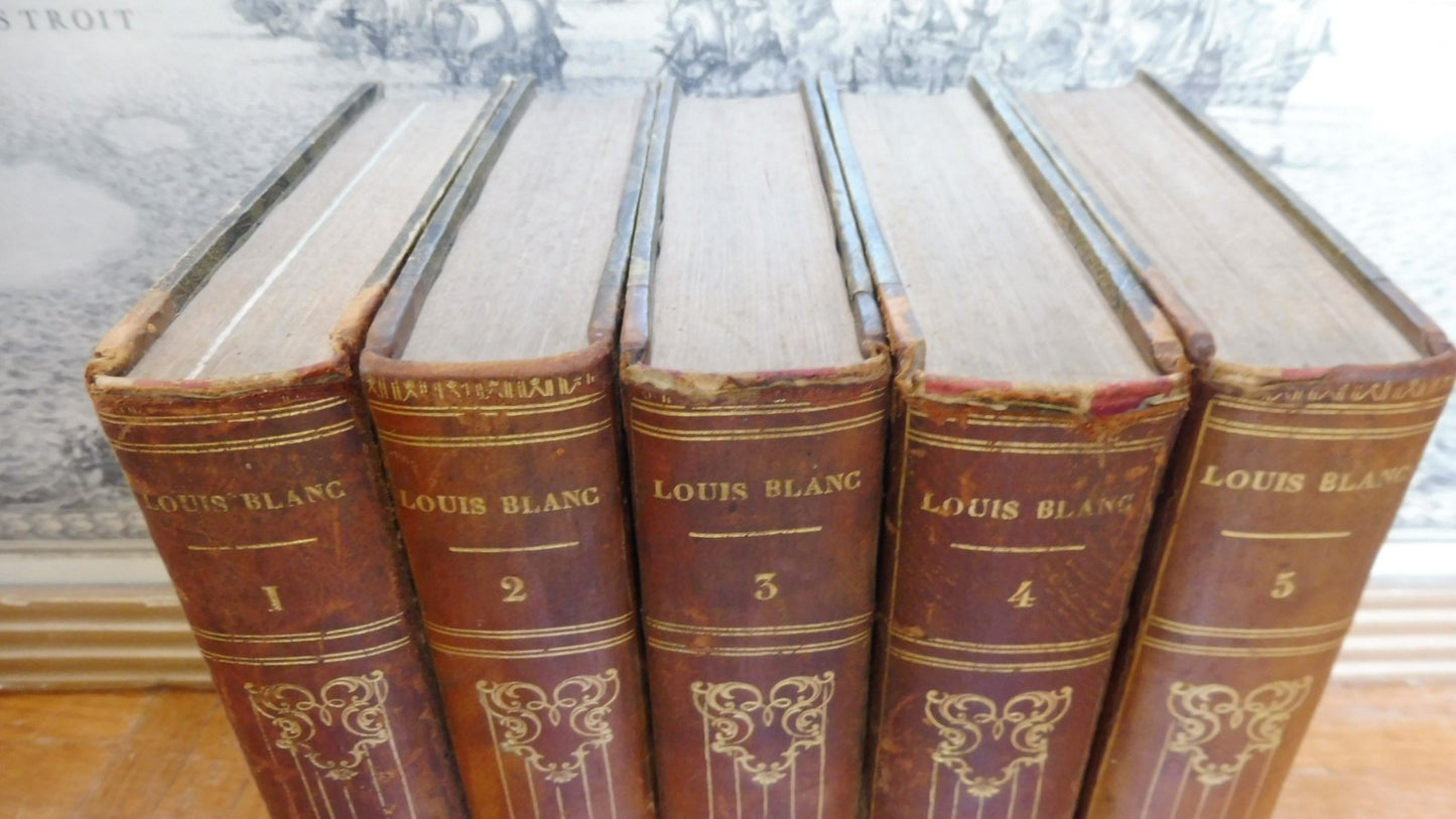 Histoire de dix ans. 1830-1840 (Louis blanc) 1846 5 vol.