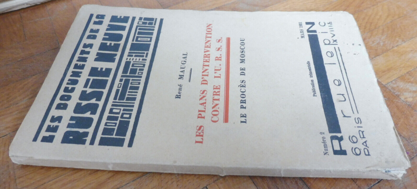 Les Documents de la Russie Neuve (René Maugal) 1931