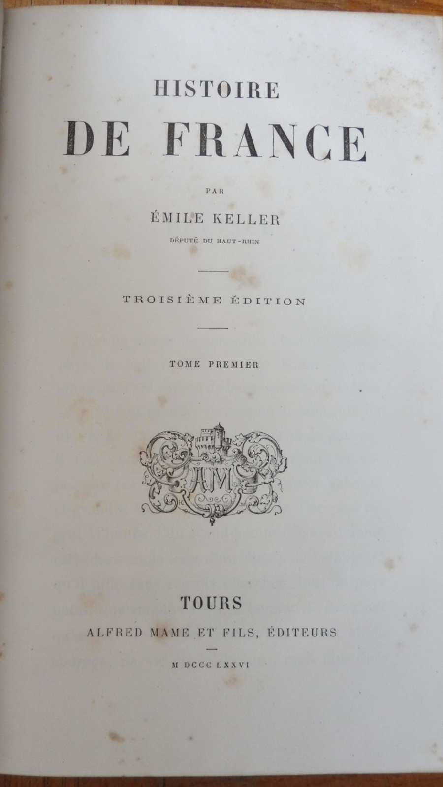 Histoire de France (Emile Keller) 1876 2/2