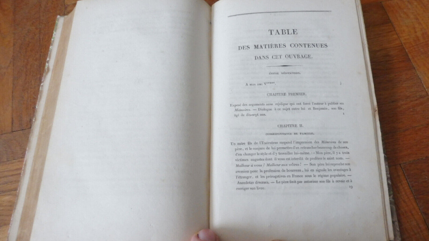 Mémoires de l'exécuteur des hautes-oeuvres (Grégoire) 1830 RARE