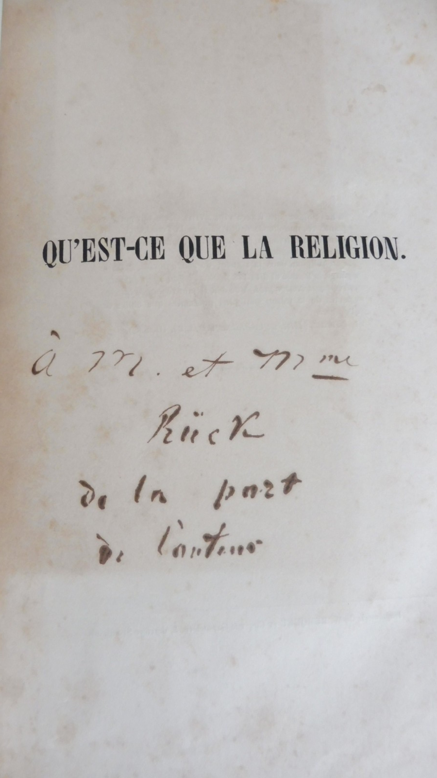 Qu'est-ce que la religion d'après la philosophie allemande (Ewerbeck) 1850