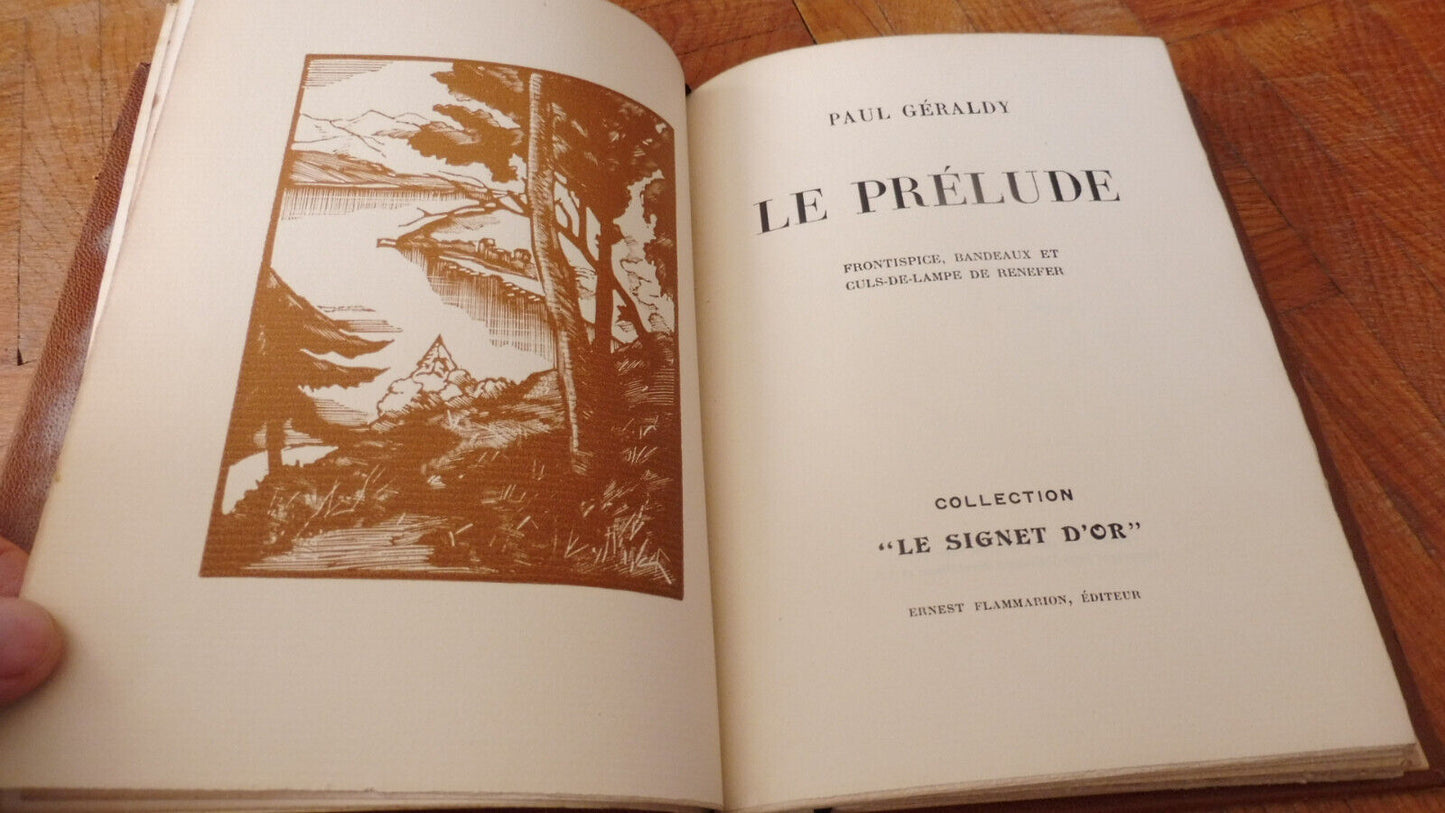 Le Prélude (Paul Géraldy) 1931 NUMEROTE illus. Renefer