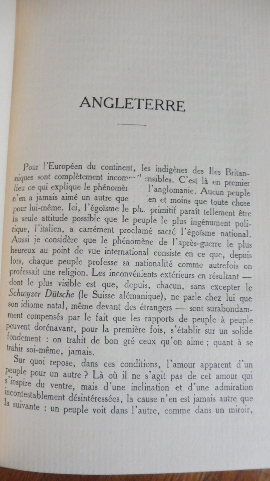 Analyse spectrale de l'Europe (Comte H. De Keyserling) 1930