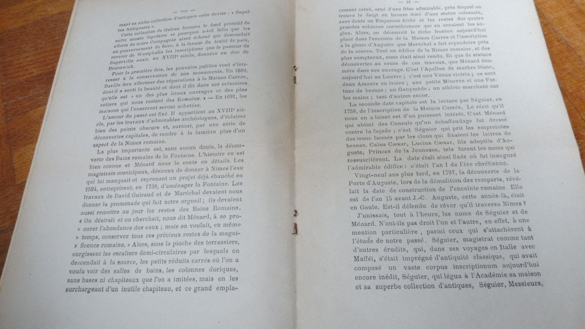 Les Cendres du passé Nimois (Jean Bosc) 1922 ENVOI