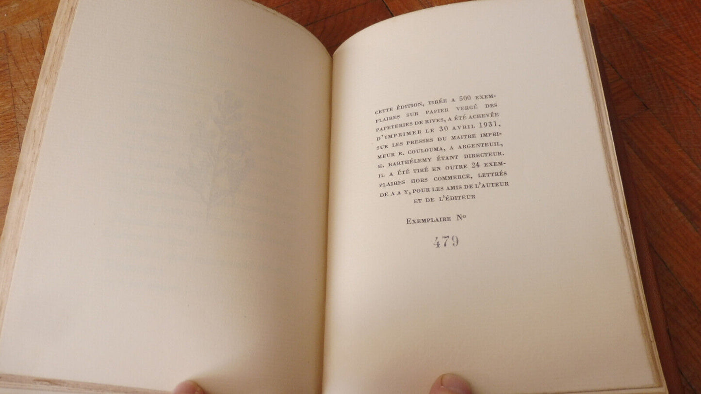 Le Prélude (Paul Géraldy) 1931 NUMEROTE illus. Renefer