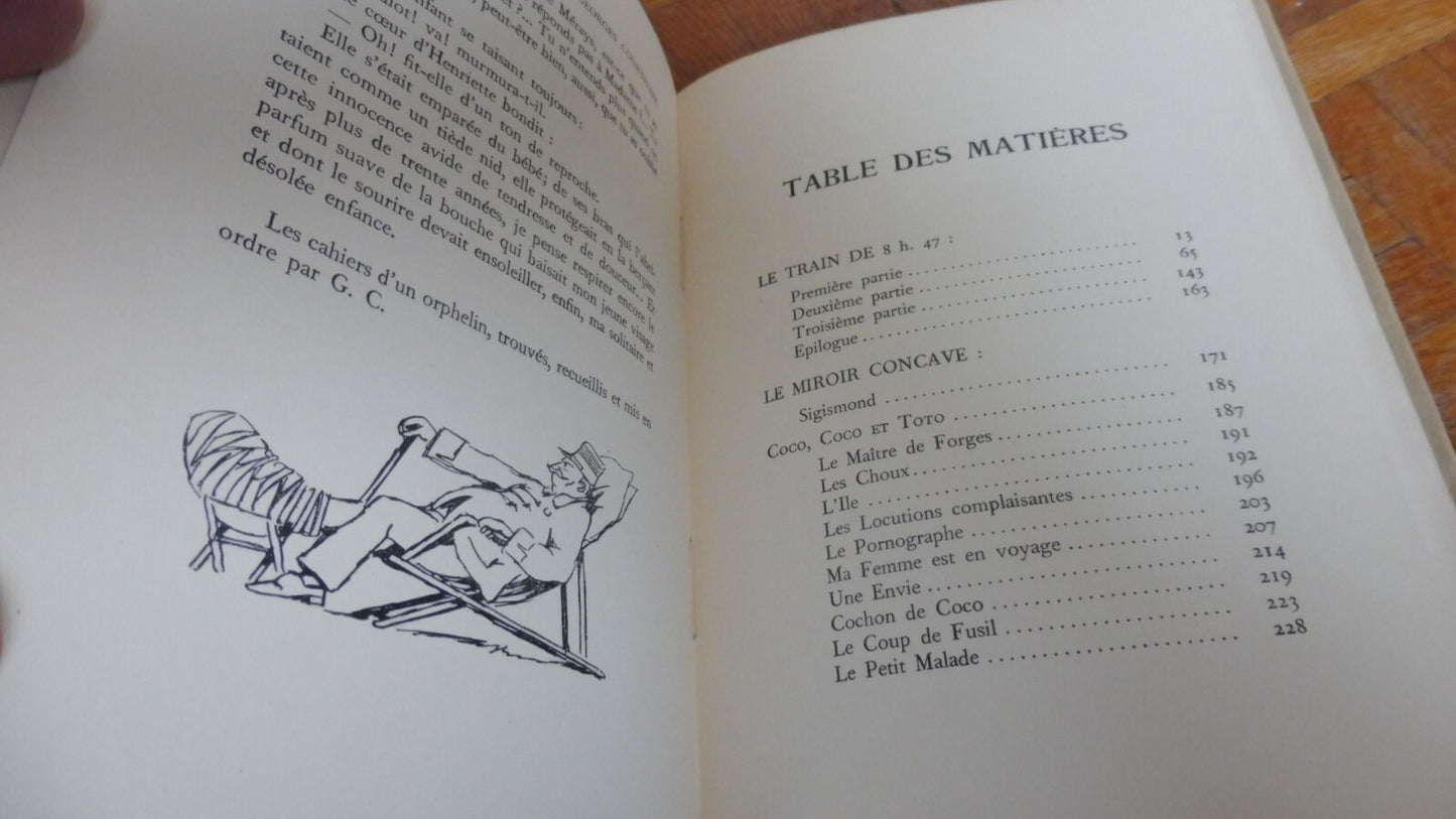 Le Train de 8h47 (Georges Courteline) 1934 VELIN illus. Hémard