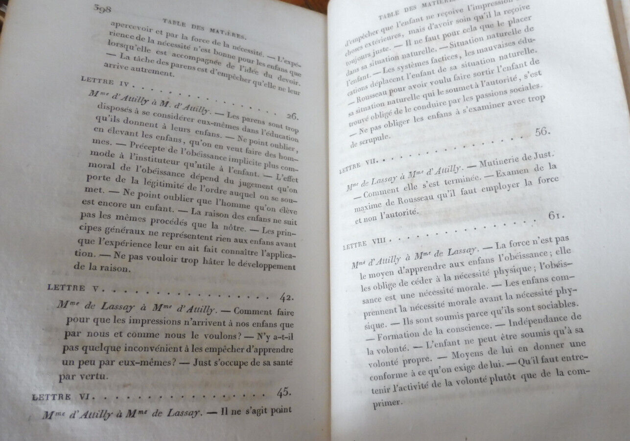 Lettres de famille sur l'éducation (Pauline de Meulan, Mme Guizot) 1826 2/2 EO