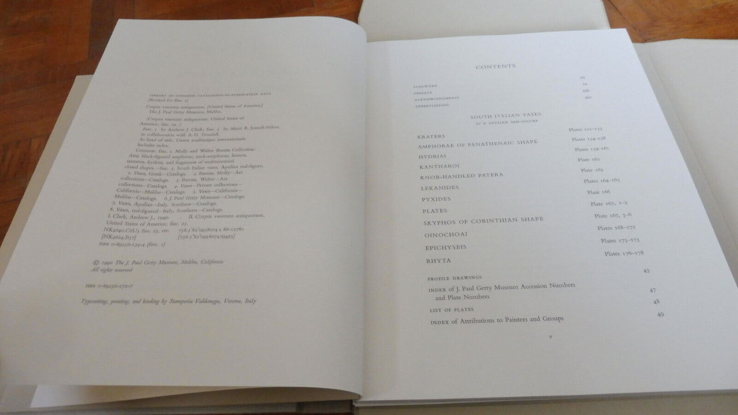 Corpus Vasorum Antiquorum Fascicule 26 Musée J. Paul Getty (Malibu) 3 1990