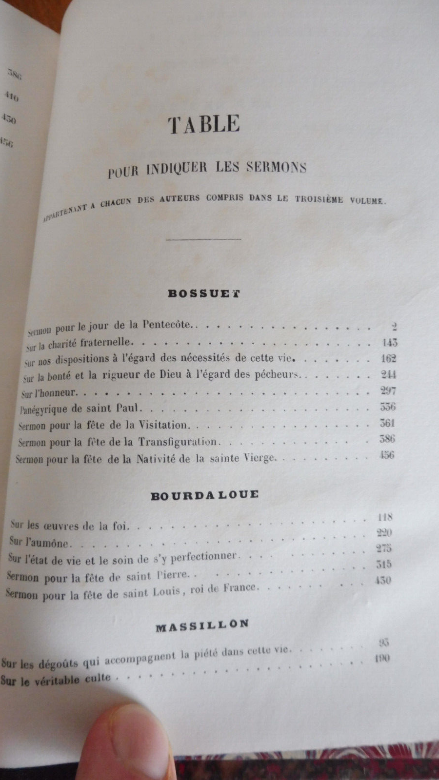 Instructions des grands prédicateurs (Bossuet, Massillon...) 1859 4/4