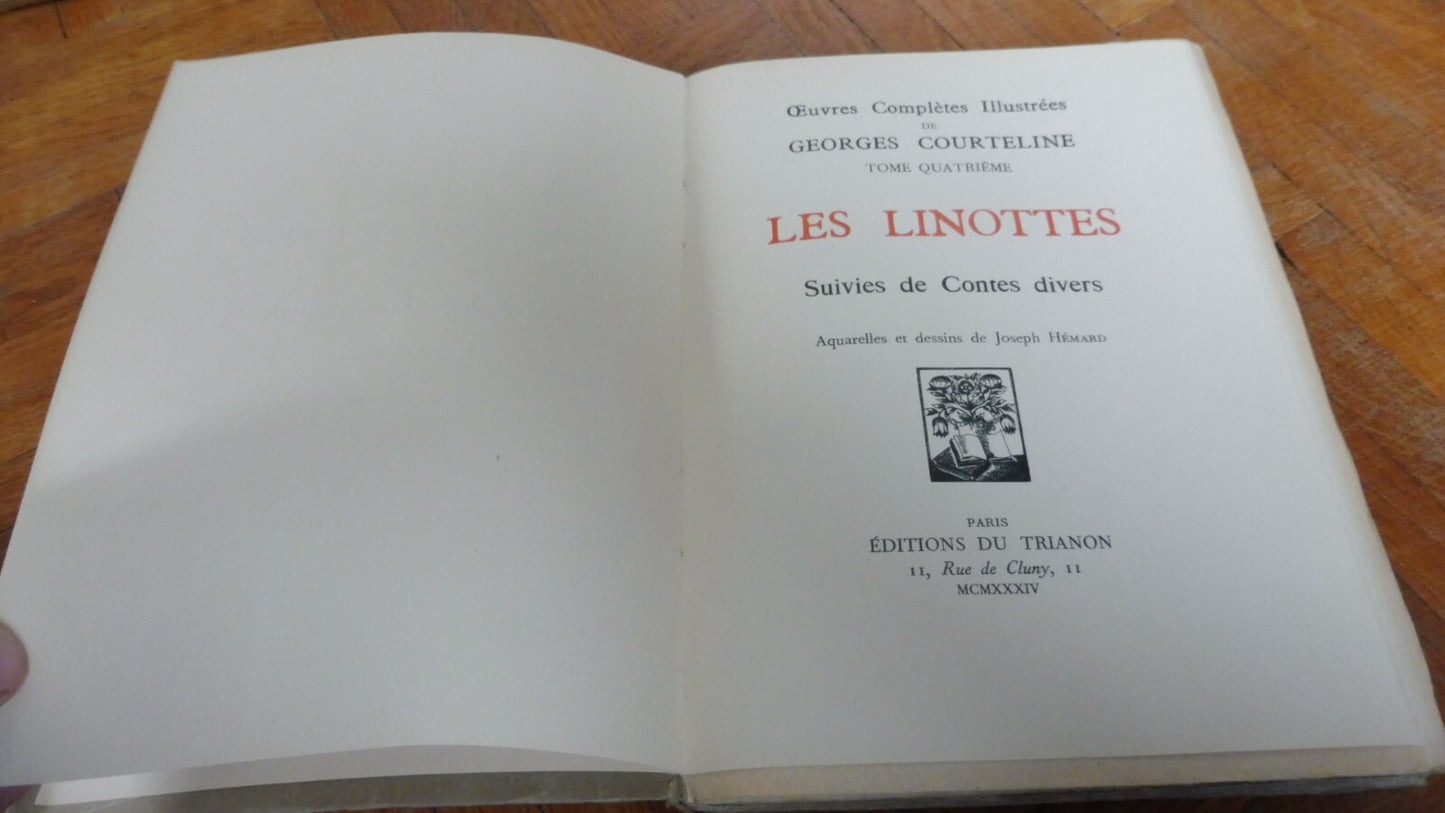 Les Linottes (Georges Courteline) 1934 VELIN illus. Hémard
