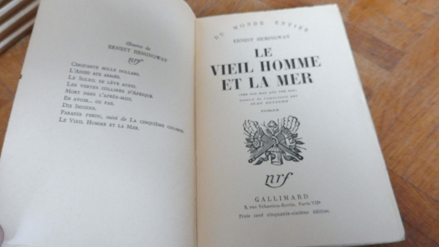 Le Vieil homme et la mer (Ernest Hemingway) 1958
