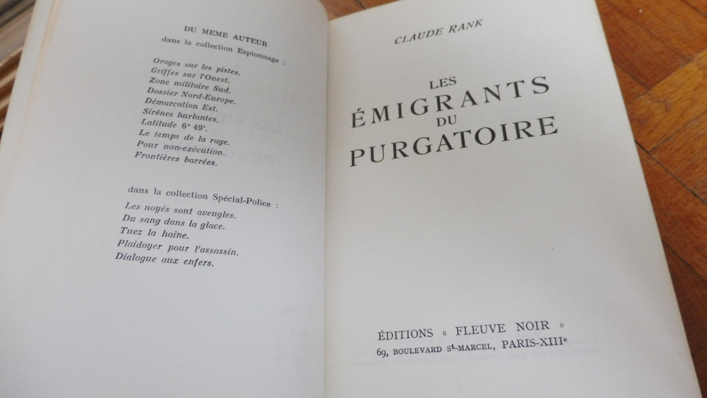 Les Emigrants du purgatoire (Claude Rank) 1958