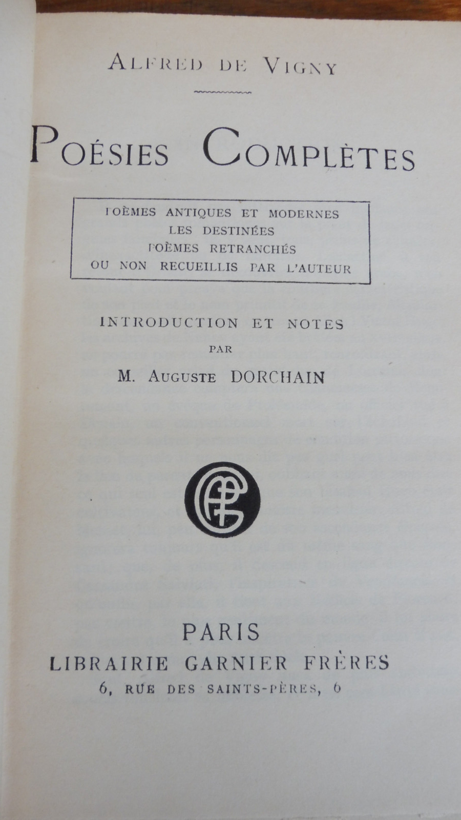Poésies complètes (Alfred De Vigny) 1943