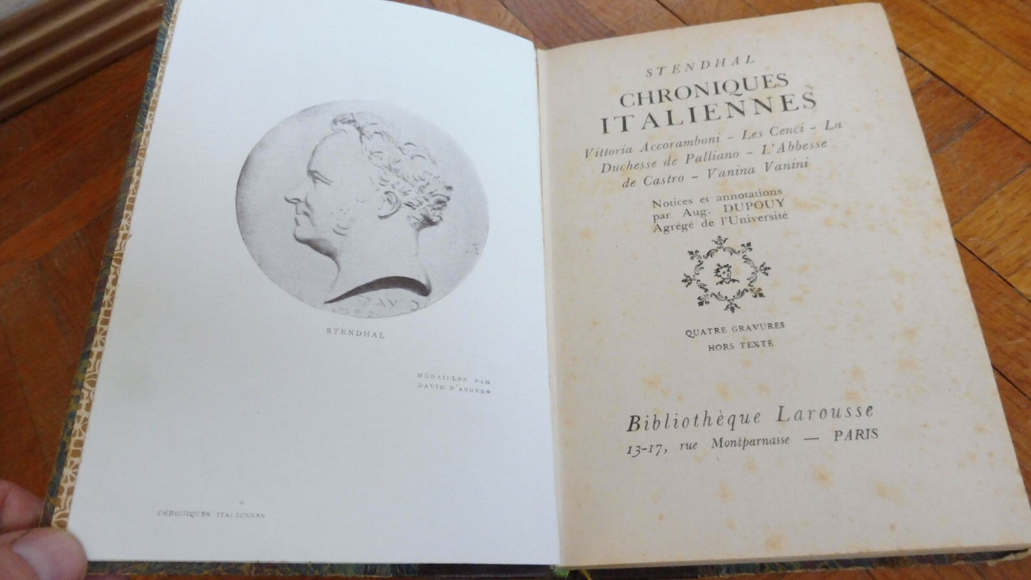 Chroniques italiennes (Stendhal) 1923