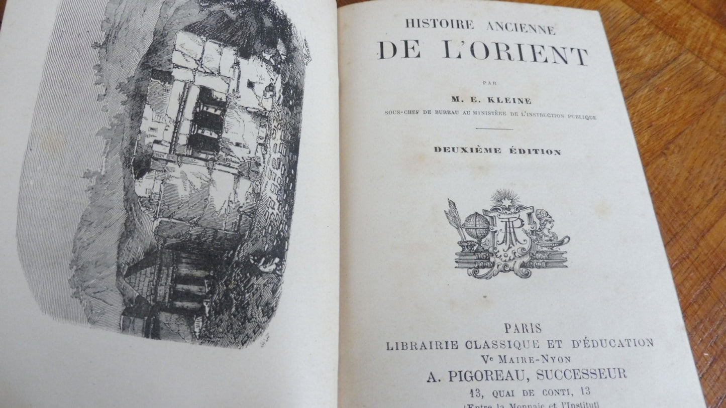 Histoire ancienne de l'Orient (M. E. Kleine) s.d.
