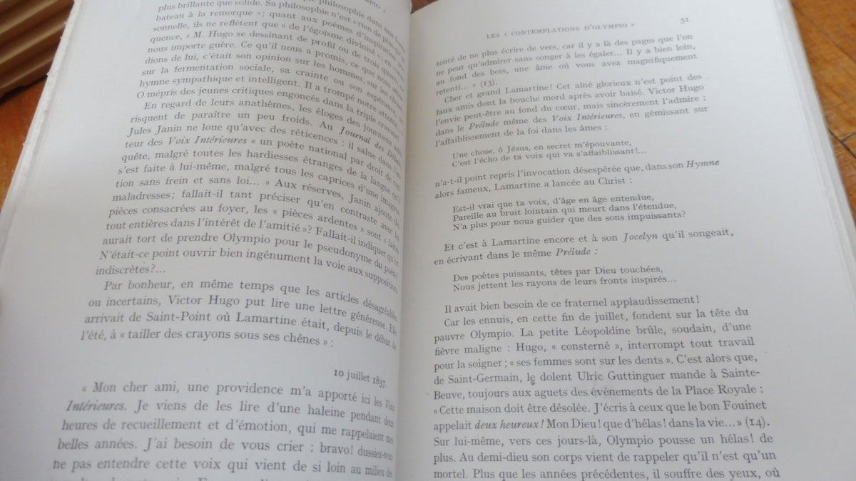 Victor Hugo, Juliette Drouet et "Tristesse d'Olympio" (M. Levaillant) 1945