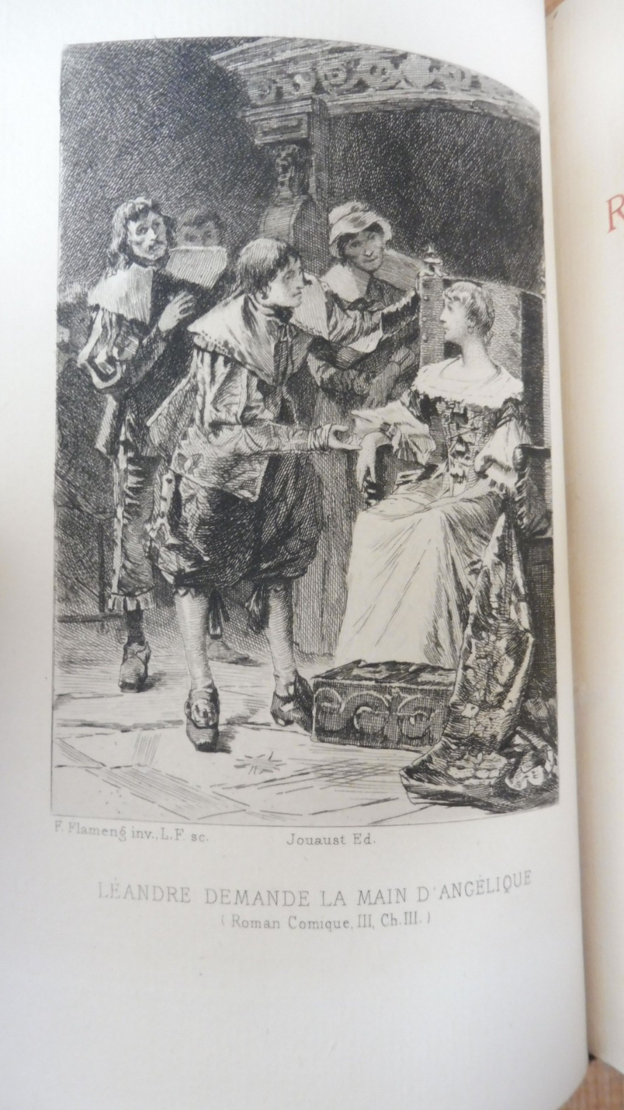 Le Roman comique (Scarron) 1880 3/3 illus. Flameng JOUAUST