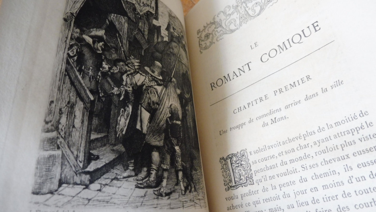 Le Roman comique (Scarron) 1880 3/3 illus. Flameng JOUAUST