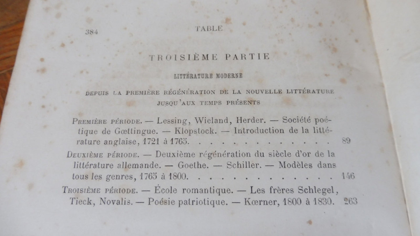 Tableau de la littérature allemande (Amable Tastu) 1865