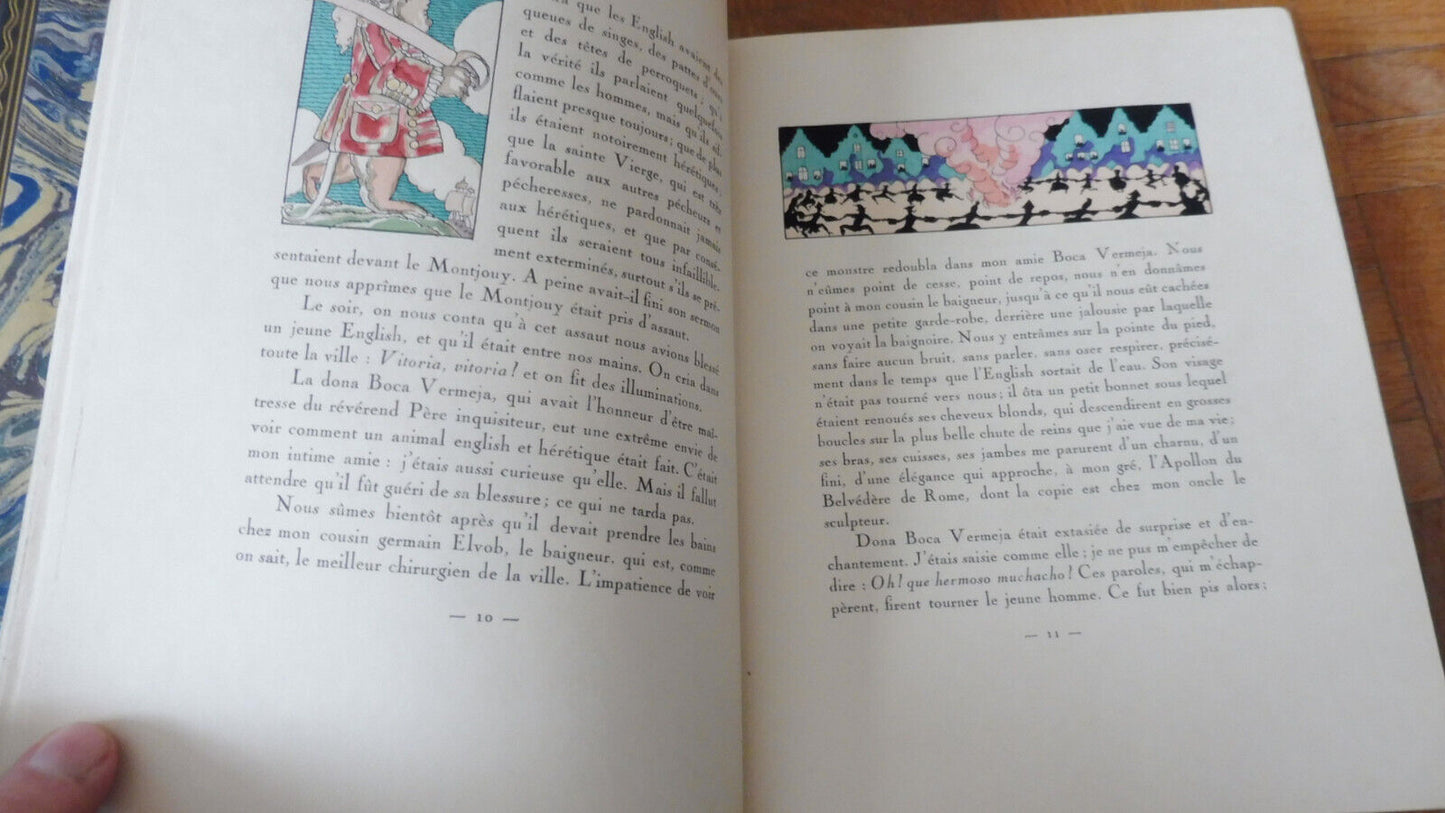 Histoire de Jenni (Voltaire) 1930 illus. Lauro JAPON + ORIGINAL