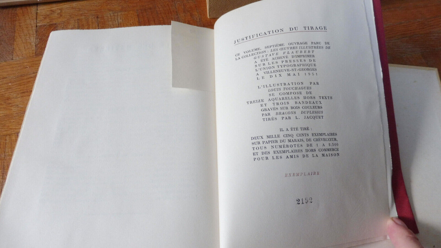 L'Education sentimentale (Gustave Flaubert) 1951 Illus. Touchagues