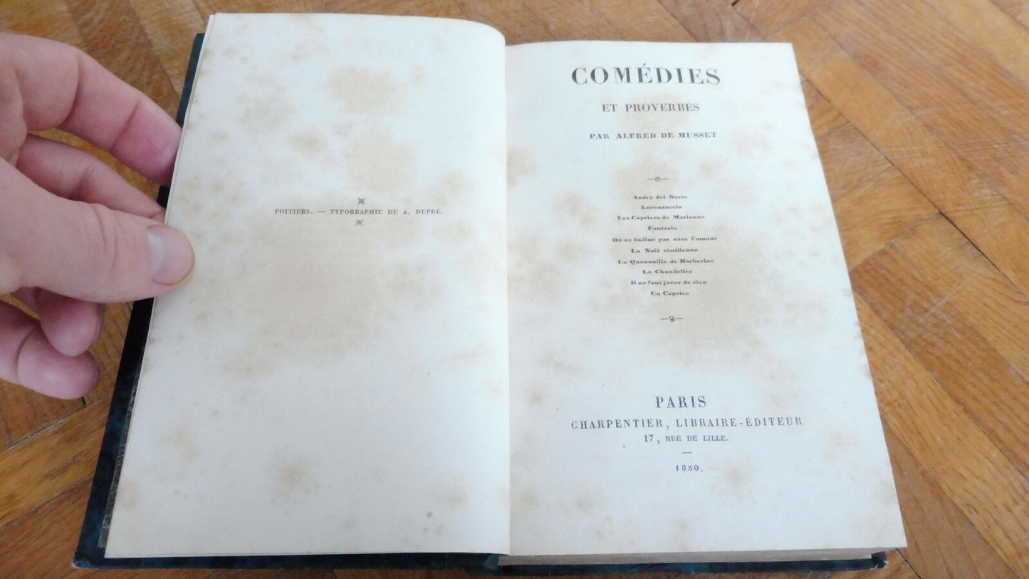 Comédies et proverbes (Alfred de Musset) 1850