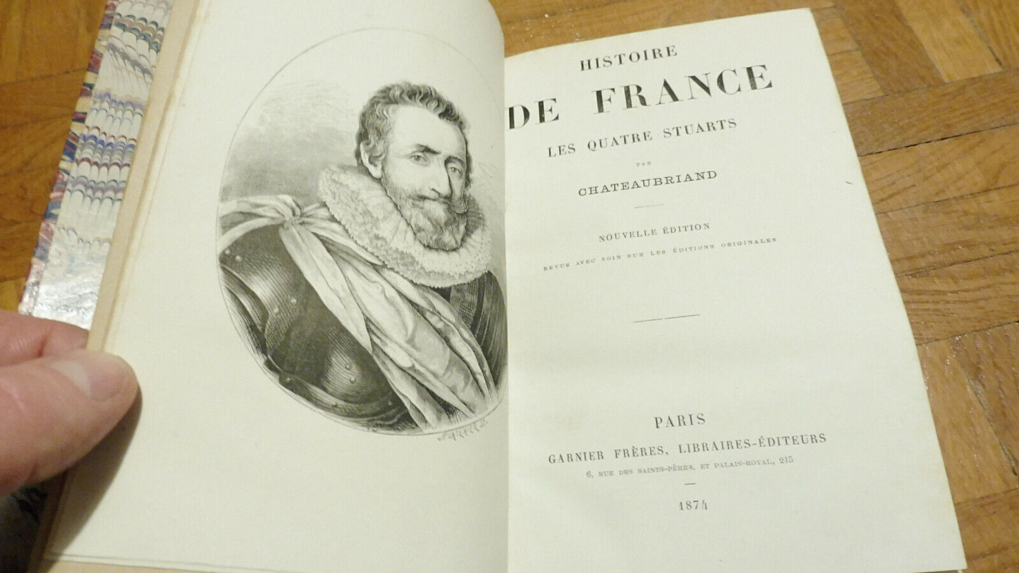 Histoire de France. Les quatre Stuarts (Chateaubriand) 1874