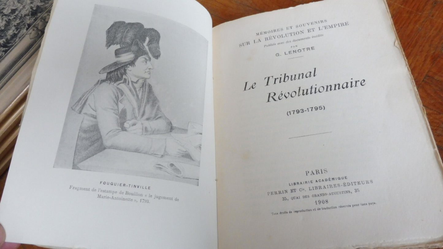 Le Tribunal révolutionnaire. 1793-1795 (G. Lenotre) 1908