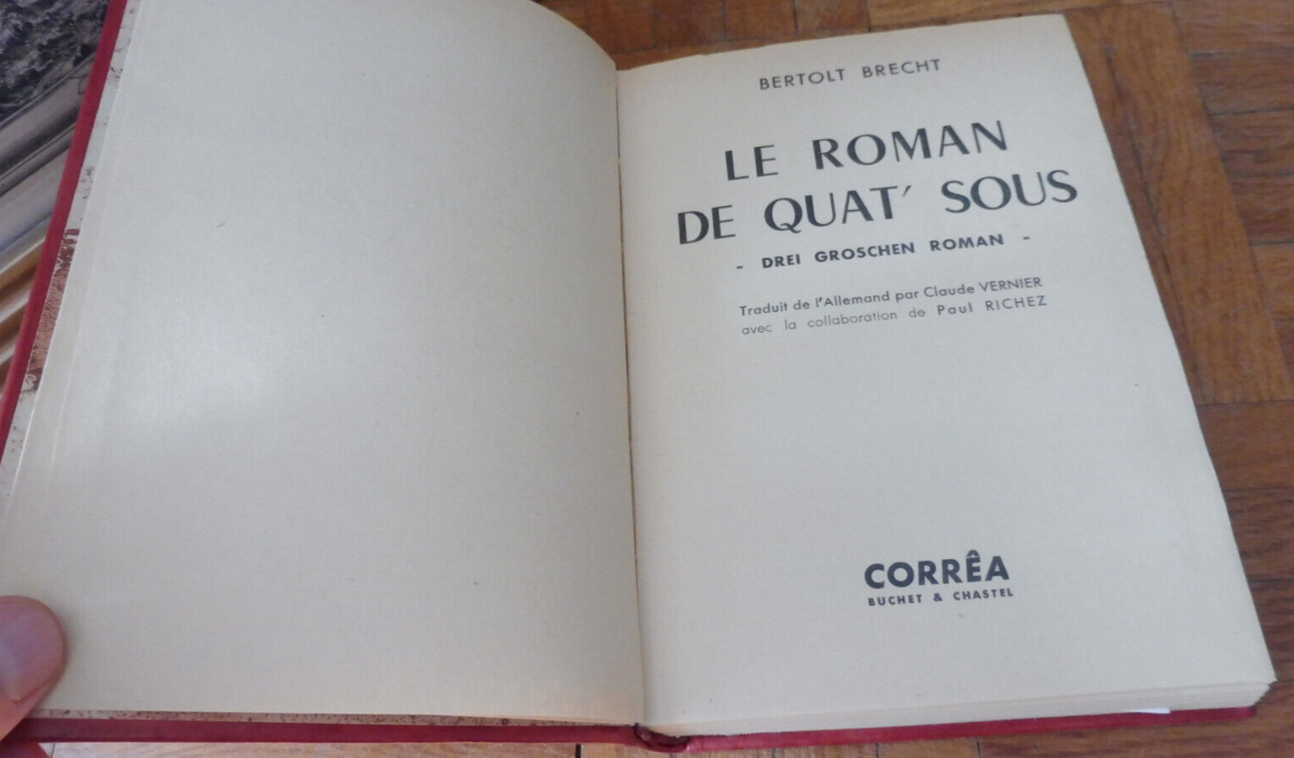 Le Roman de quat'sous (Berthold Brecht) 1952