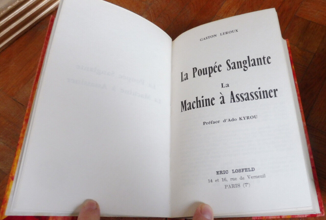 La Poupée sanglante (Gaston Leroux) 1970 RELIURE SERPENT