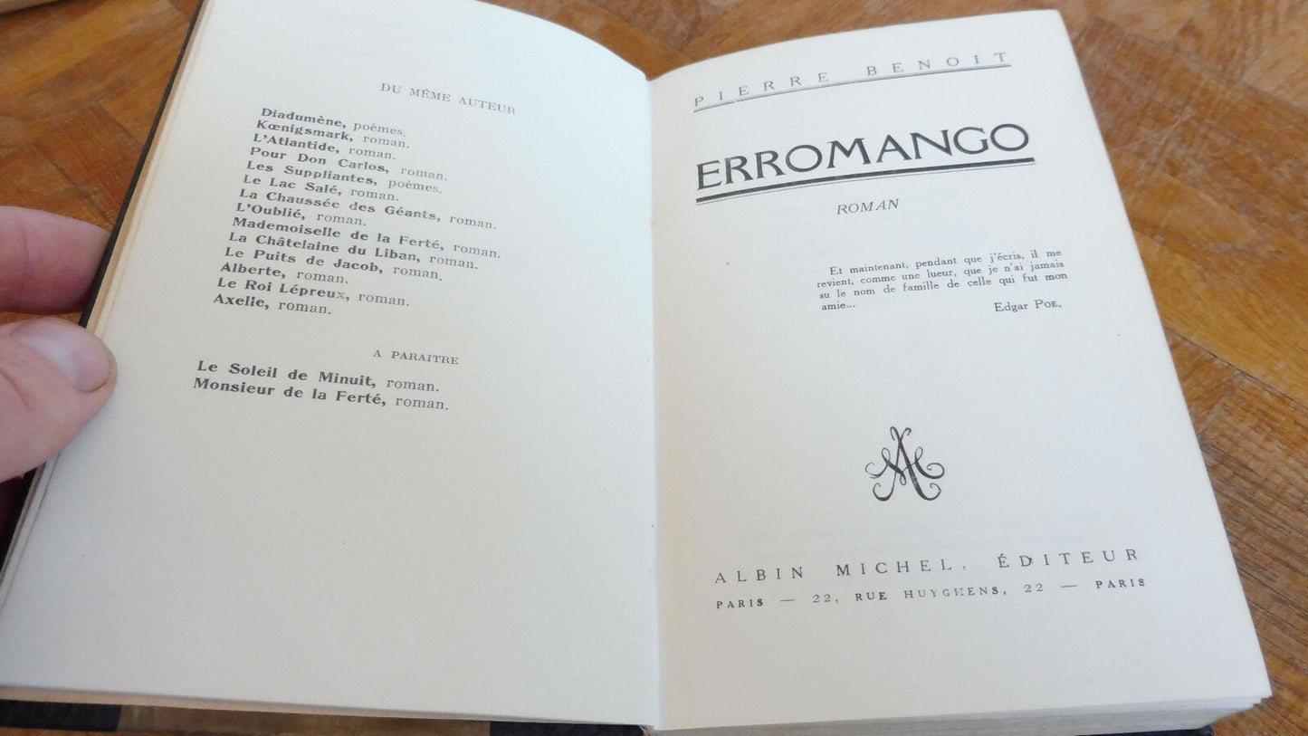 Erromango (Pierre Benoït) s.d.