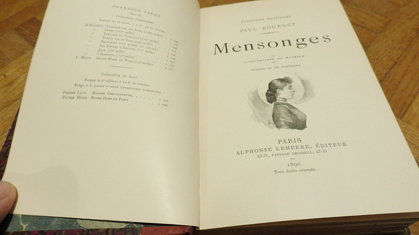 Mensonges (Paul Bourget) 1890