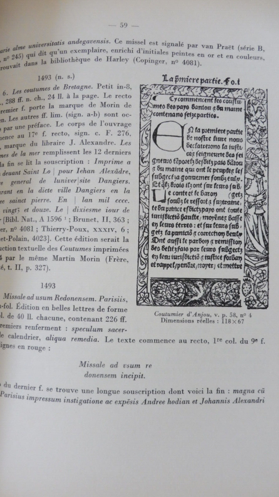Imprimeurs et libraires de l'Anjou (Pasquier) 1932 BIBLIOPHILIE