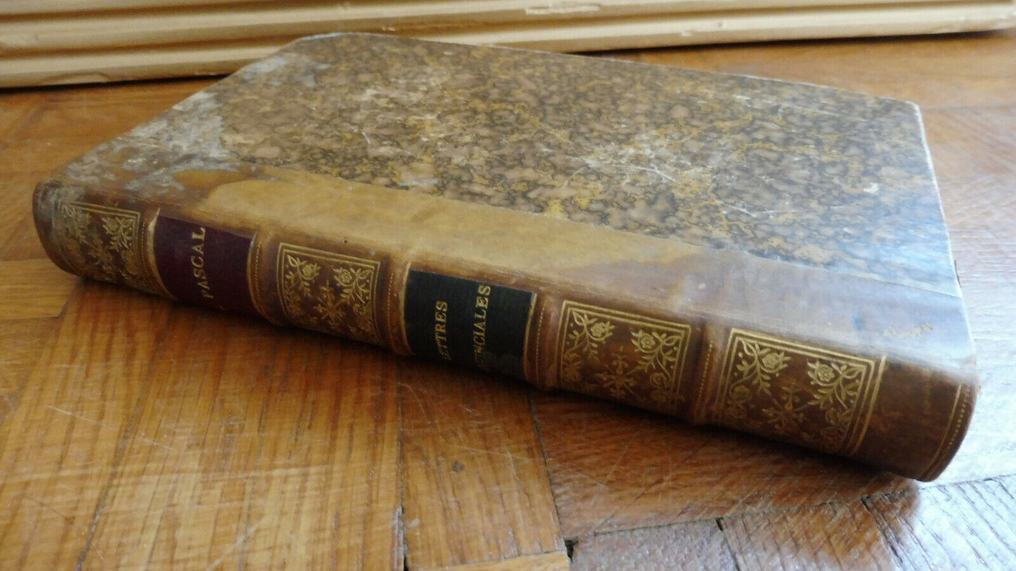 Lettres écrites à un provincial (Blaise Pascal)1877