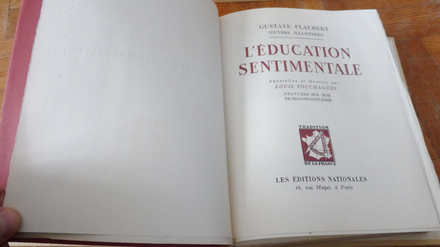 L'Education sentimentale (Gustave Flaubert) 1951 Illus. Touchagues