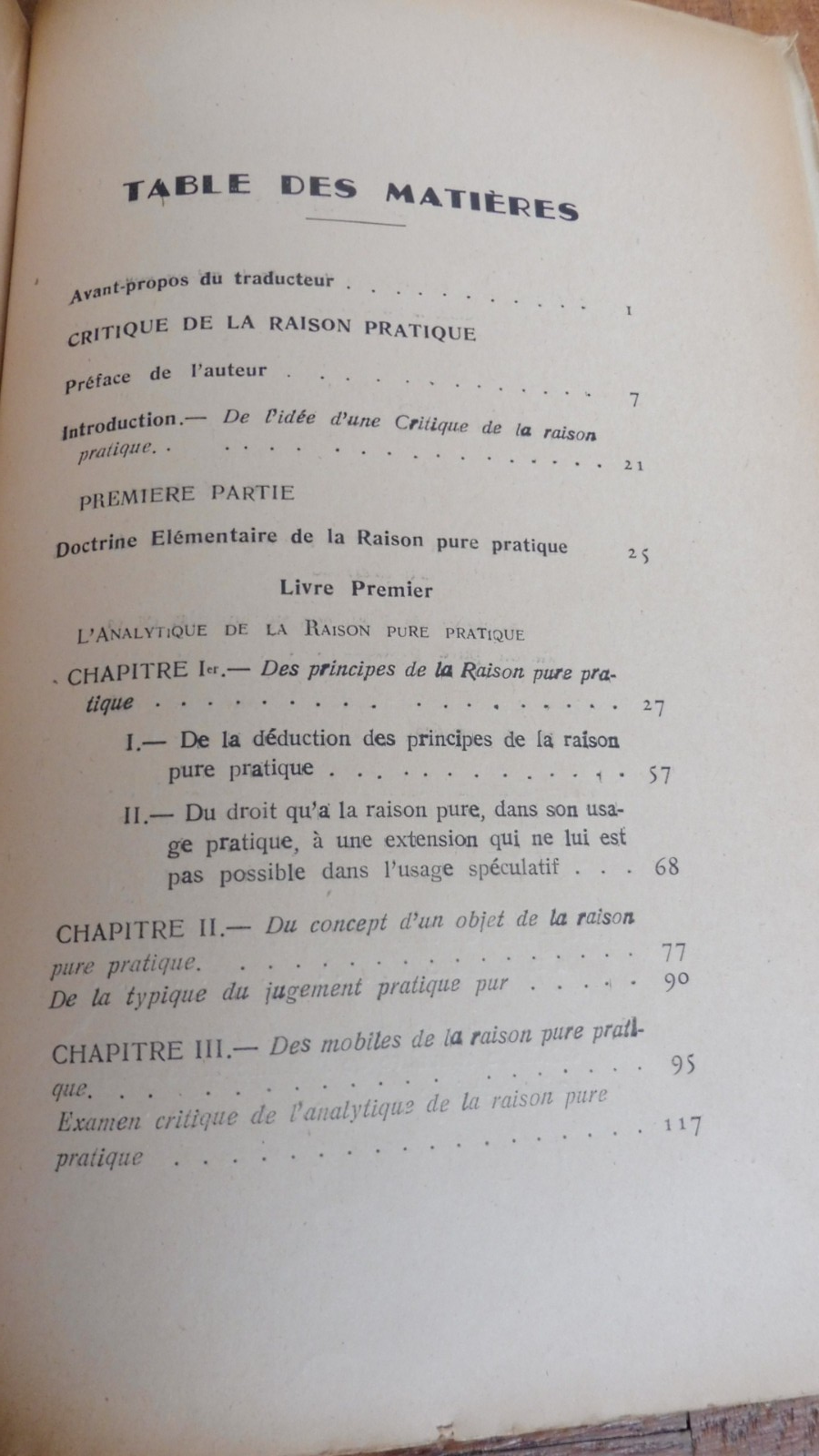 Critique de la raison pratique (Emmanuel Kant) 1945